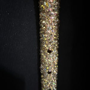 Rhinestone Bling cane gold