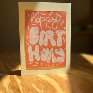 Happy Birth-yay Sprinkles Card + Envelope (Individual)