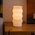 Wavy Table Lamp, Warm Dimmable Bedside Lamp, Modern Nightstand Light, Wub