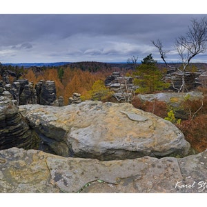 Sandstone Rocks, Boulder City, Stone Towers Formation, Boulder Vista, Stone Scape - Fine art print, Canvas, Acrylic, MetalAlu, Wall Decor
