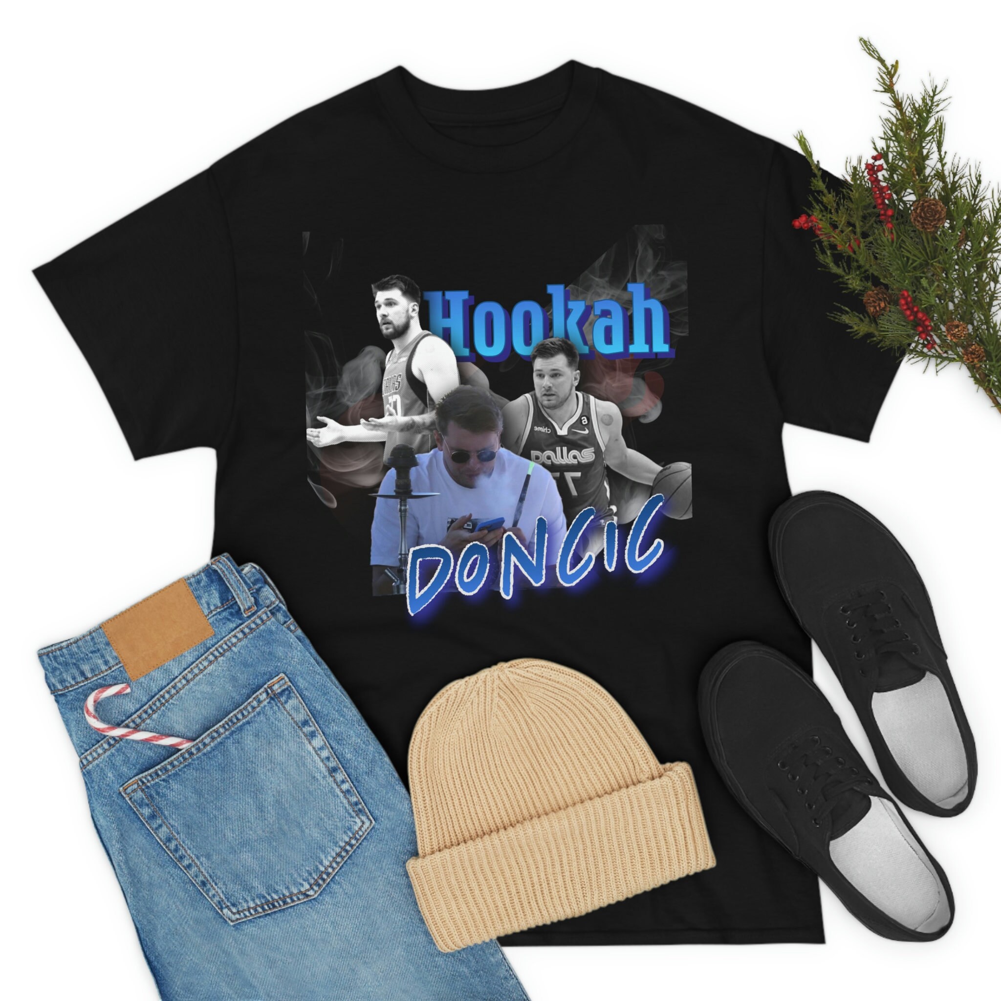 Luka Doncic Hookah Doncic Mavericks Men's Tshirt Etsy