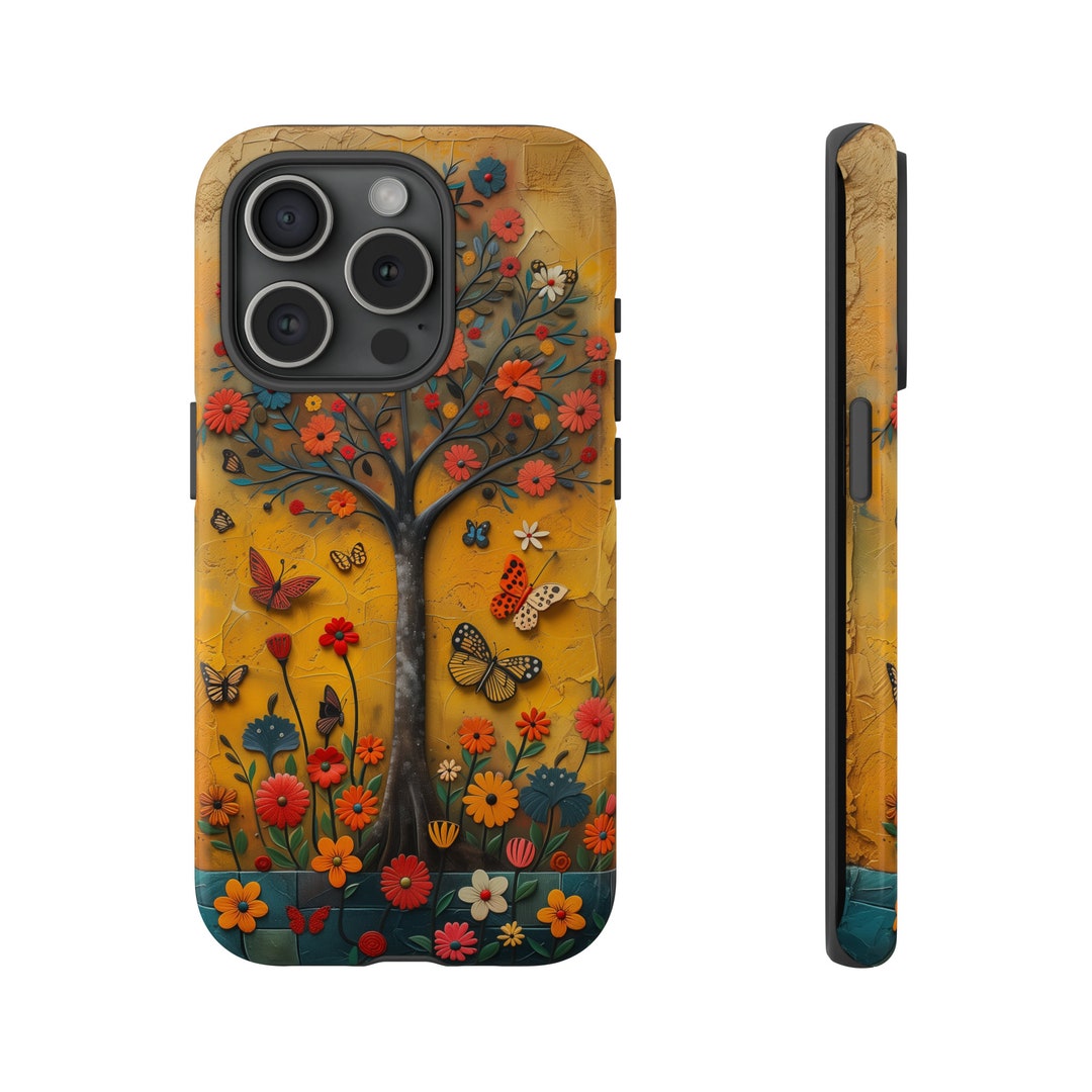 Nature-inspired 3D Tree iPhone Case - Vibrant Textured Design ...