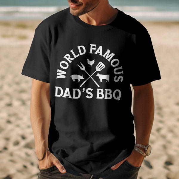 World's Famous Dad's BBQ | Funny Gift | Father's Day | Gildan | Unisex T-Shirt Design