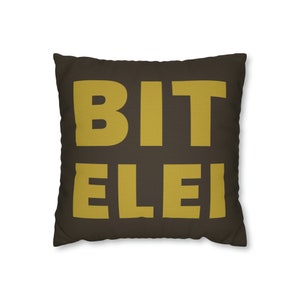 Funny Bit Elei Spanish for Beat LA Spun Polyester Square Pillow Case