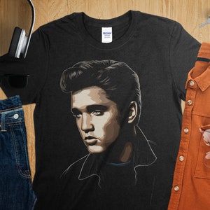 Elvis The King Profile Design Unisex T-Shirt