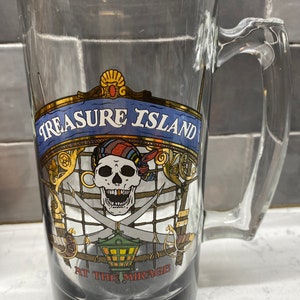 Treasure Island Glass Beer Mug