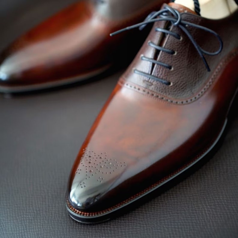 Handmade Oxfords, Leather Oxford Shoes, Handcrafted Oxfords, Men's ...