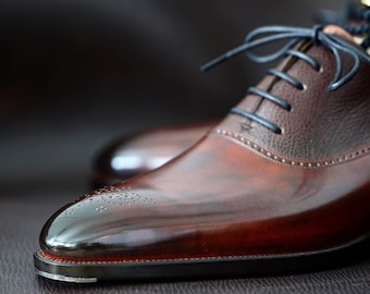 Handmade oxfords, Leather oxford shoes, Handcrafted oxfords, Men's oxford shoes, Vintage oxford shoes, Custom leather oxfords, Hand-stitched