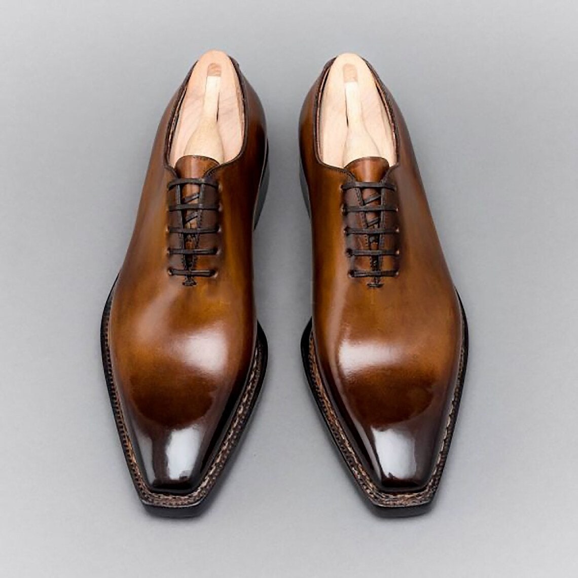 Trendy Handmade Men's Oxford Shoes main image 1
