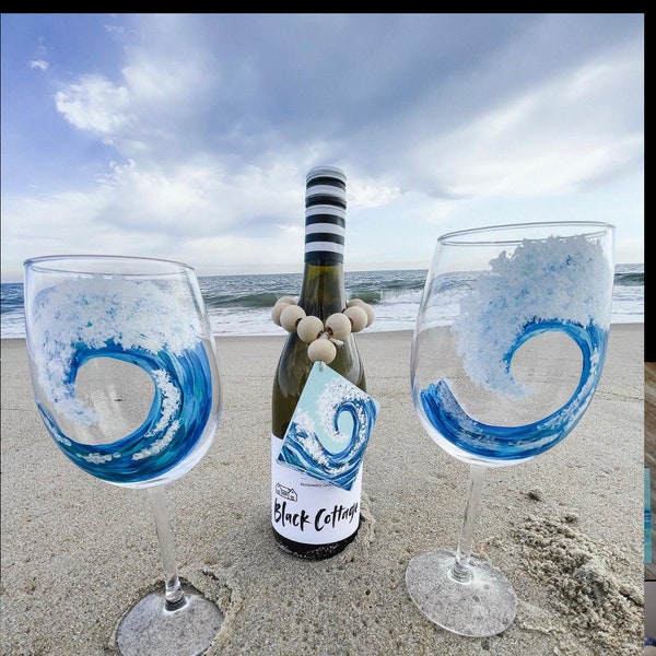 Ocean Wine Glasses - Etsy