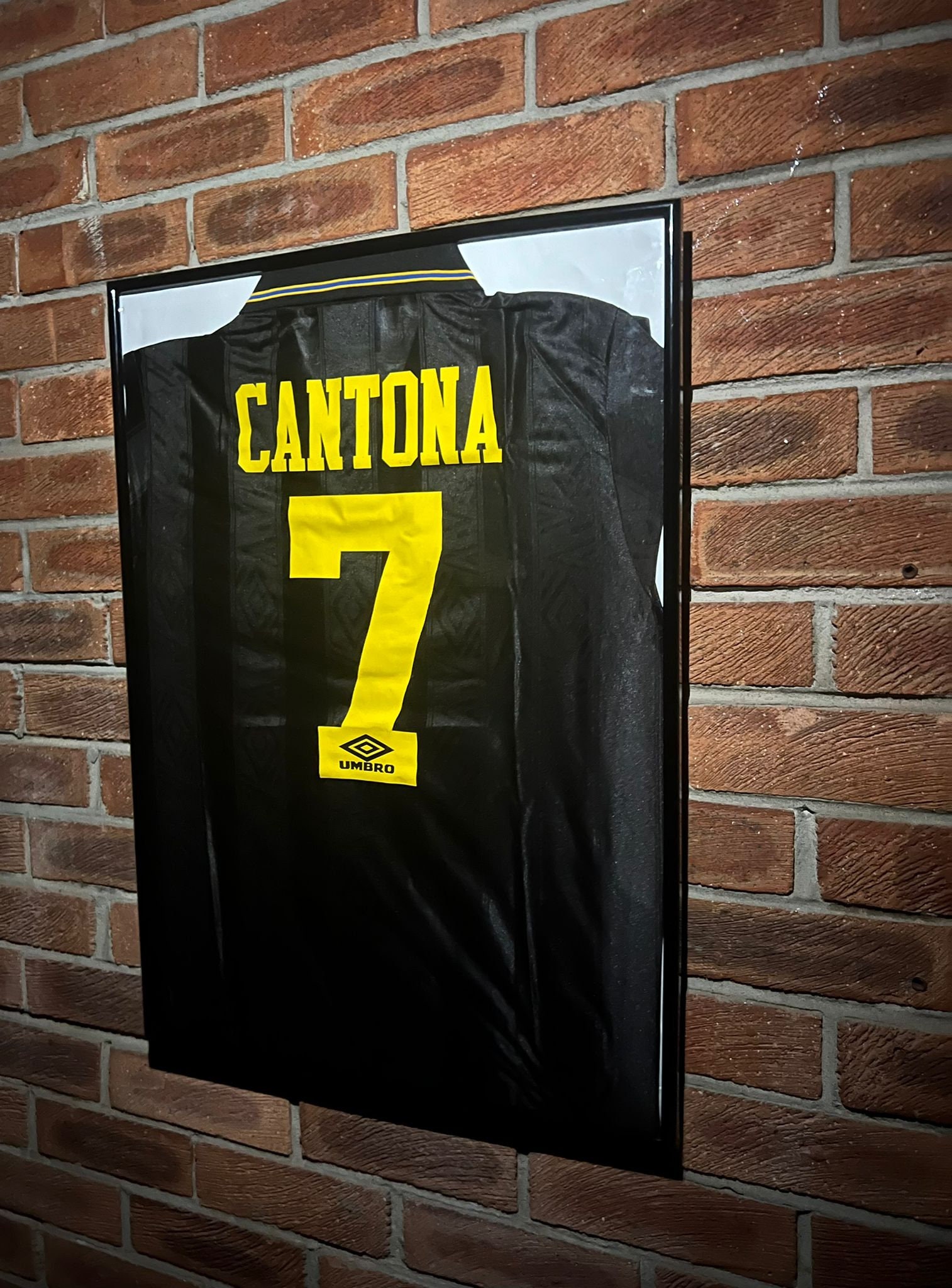 cantona signed shirt