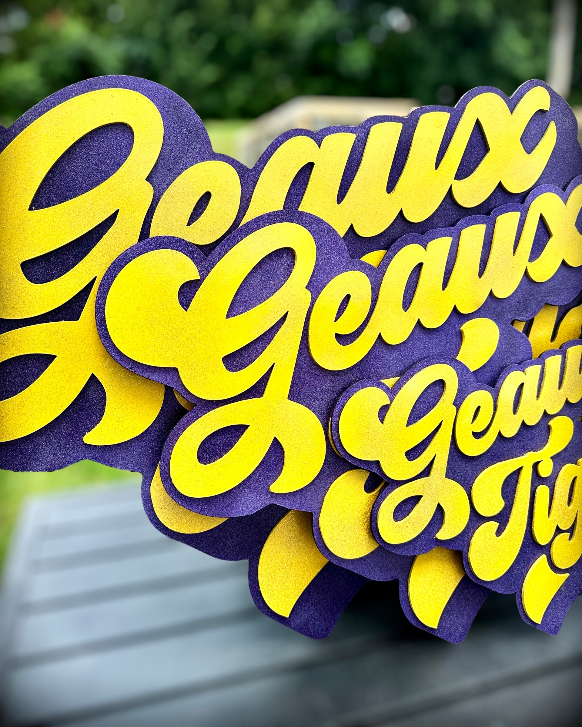 LSU Tigers Handmade, Wood Wall Art Geaux Tigers National Champions