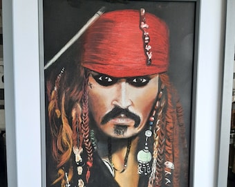 ジャック・スパロウ船長の水彩画：パイレーツ・オブ・カリビアン