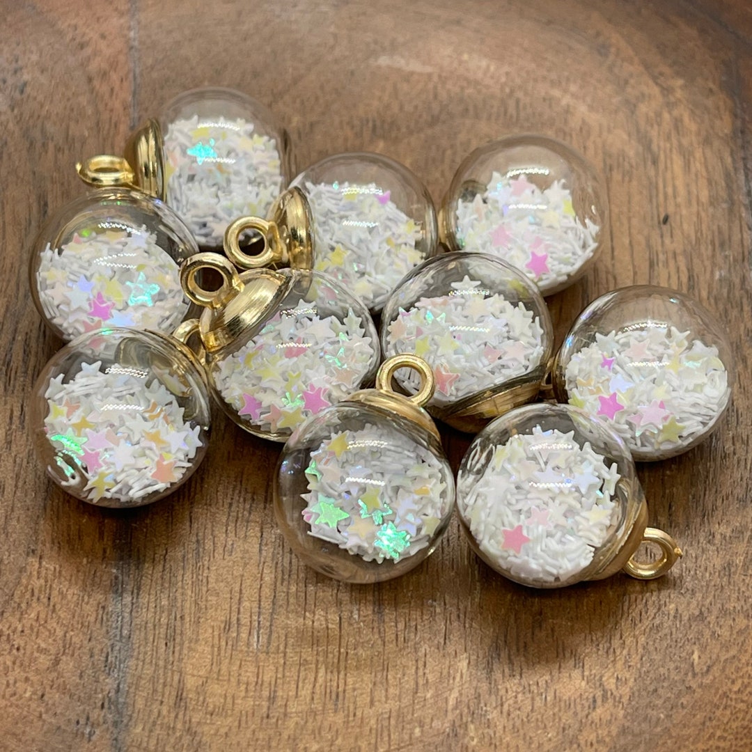 Micro Mini Ornaments Set of 4 Tiny Glass Ball Ornaments Etsy