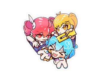 Triple Baka Vinyl Aufkleber