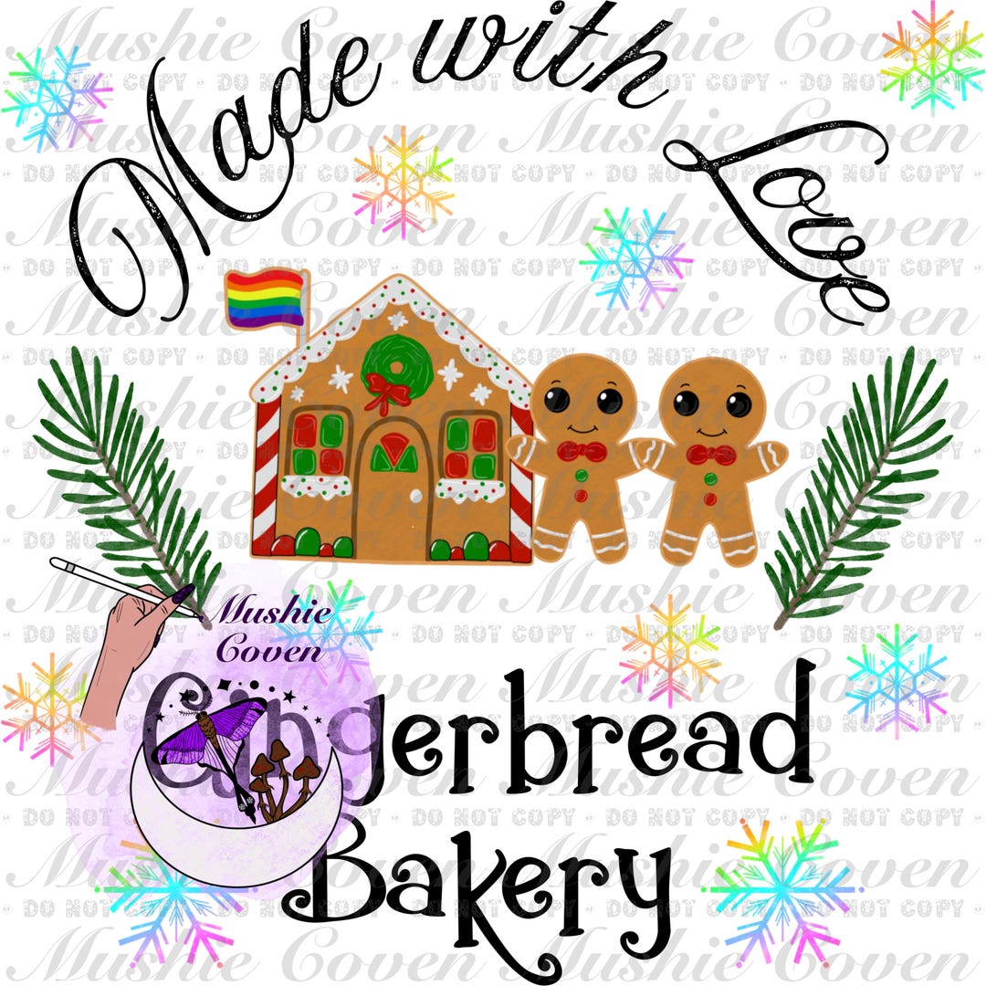 LGBTQIA Gingerbread People PNG Boy - Etsy
