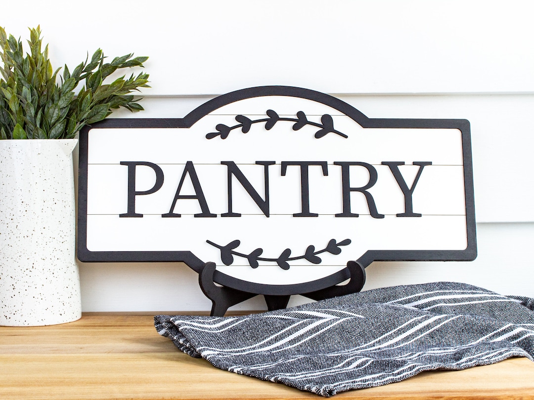 Farmhouse Pantry Sign, 3D Pantry Sign, Pantry Wall Art, Wood Pantry