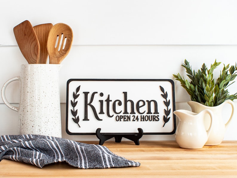 Farmhouse Kitchen Sign, Modern Farmhouse Decor, Custom Kitchen Sign ...