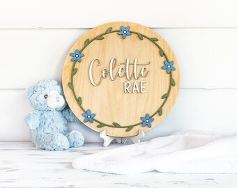 Boho Nursery Name Sign, Nursery Name Crib Sign, Custom Nursery Name Sign, Baby Girl Crib Sign,Decorative Name Sign,Personal Baby Shower Gift