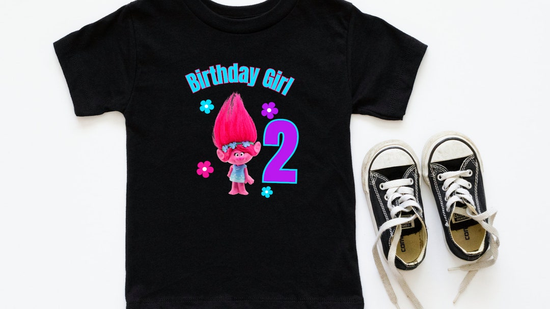 Trolls Birthday Girl PNG | Girl Birthday | Digital File Trolls | 2nd