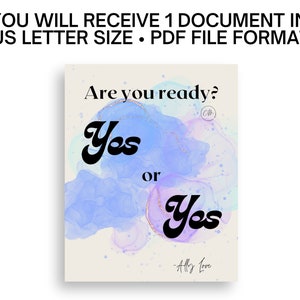 Inspirational Wall Art - Ally Love Are you ready? Yes or Yes