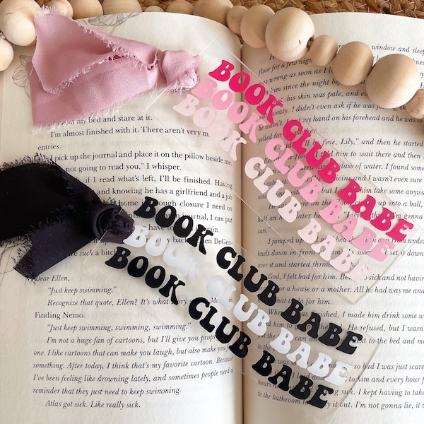 Book Club Bookmark - Bookmark - Bookish Gift - Bookish Accessory - Bookish Gift - Book Gifts - Book Lover Gift - Book Club Babe - Book Club
