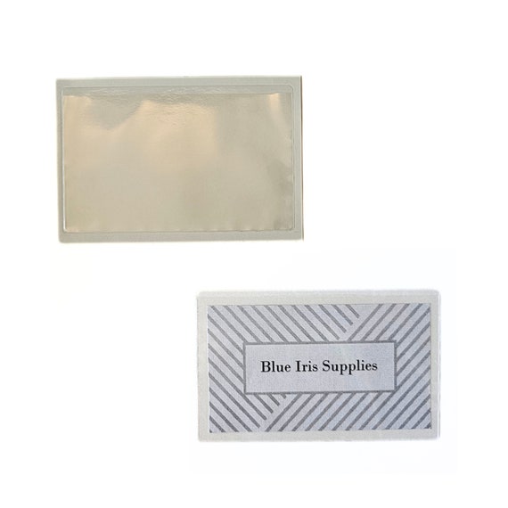 Label Holder and Business Card Pocket Self-adhesive Open Long - Etsy Label Holder and Business Card Pocket Self-adhesive Open Long - Etsy