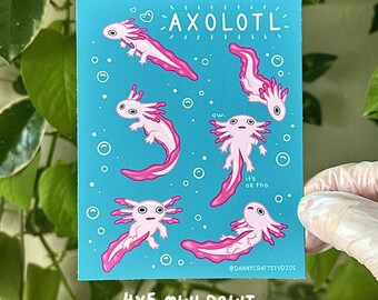 Funny Axolotl Print
