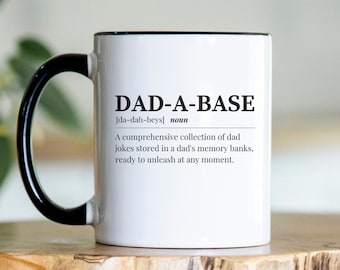 Funny Mug For Dad, Funny Coffee Mug, Dad Gift, Father Funny Gift, Dad Mug Personalized, Dad Birthday Gift Funny, DadaBase Mug, Gift for Dad