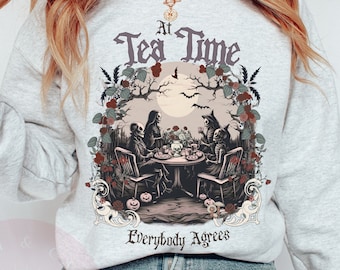 Halloween Trendy Sweatshirt, Taylor Pullover, At Tea Time Hoodie, Its Me Hi Gift for Swift Fan, Problem Spooky Crewneck, Music Lover Concert