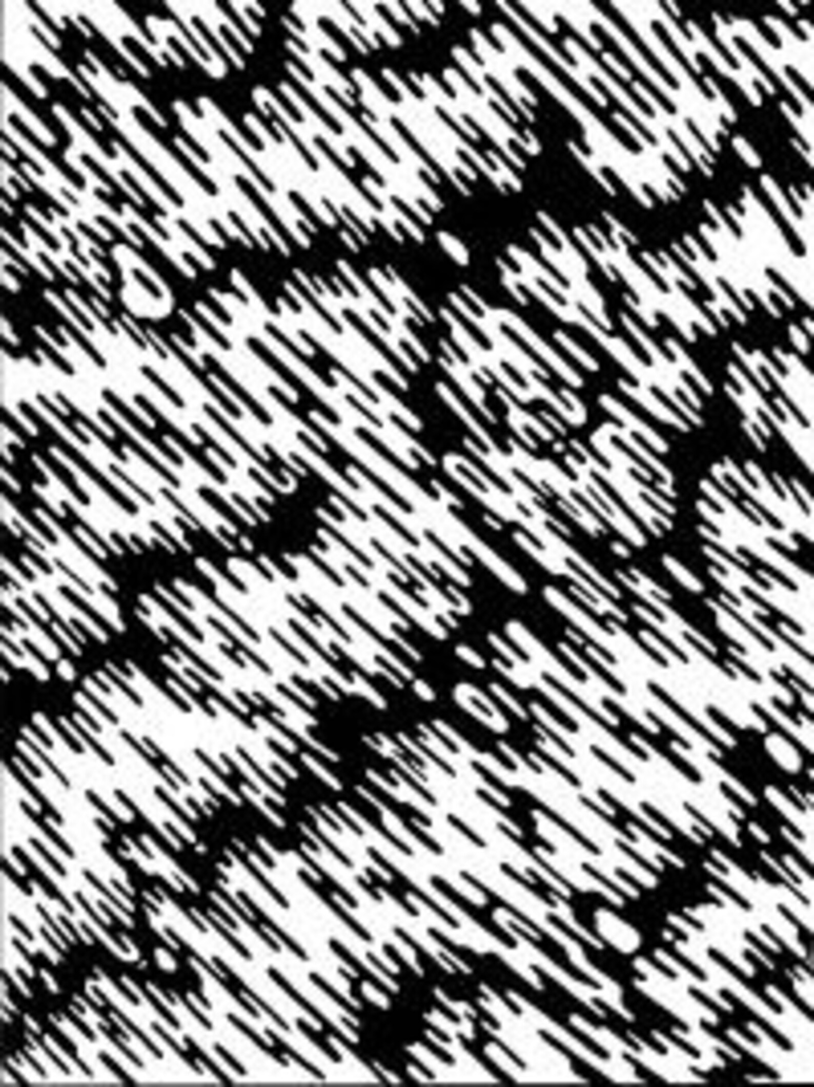 Weird Ink Drawing Printable Poster Wacky Black and White Abstract ...