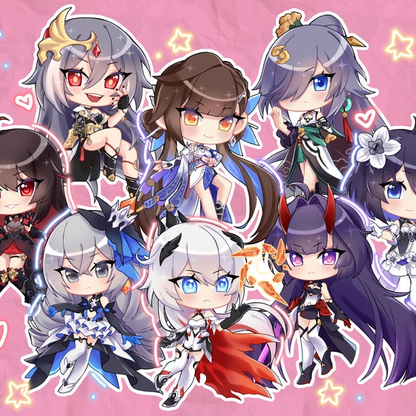 Honkai Impact 3rd Chibi Stickers