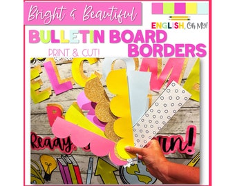 Bulletin Board Borders, Bulletin Board Border, Borders, Bright & Beautiful, Classroom Bulletin Board Borders