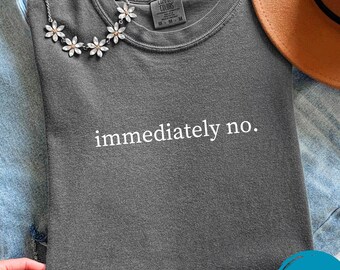 Confort immédiat des couleurs non, cadeau pour elle, cadeau drôle de chemise pour elle, t-shirt graphique tendance, t-shirt drôle, t-shirt sarcastique, cadeau amusant pour maman