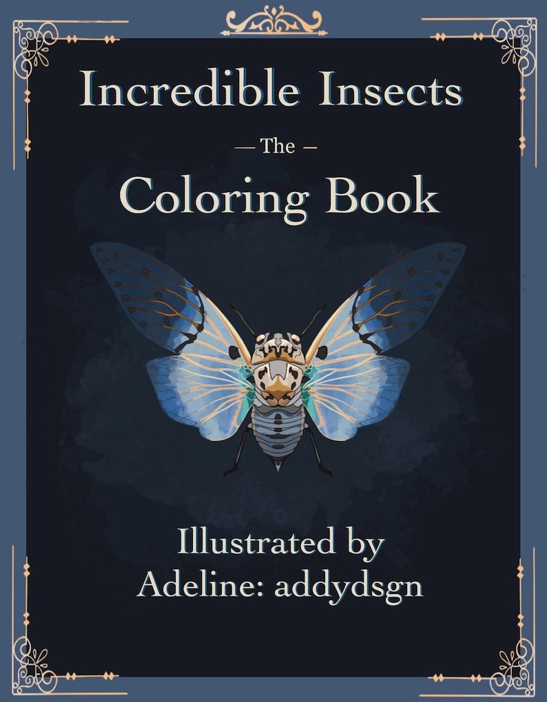 Coloring these captivating creatures is sure to be a fun, creative, and relaxing experience. Designed for adults, this book has 20 beautifully illustrated pages of unique bugs.