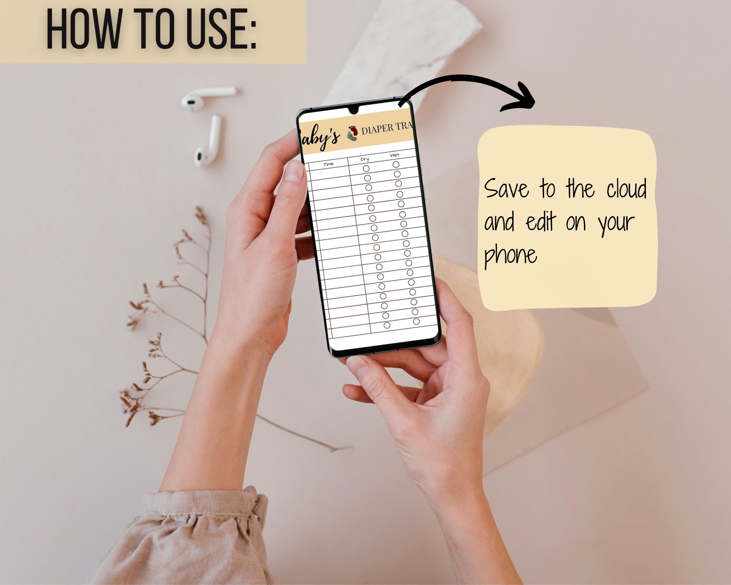 Diaper Log Printable Editable Baby Diaper Tracker PDF Daily - Etsy ...