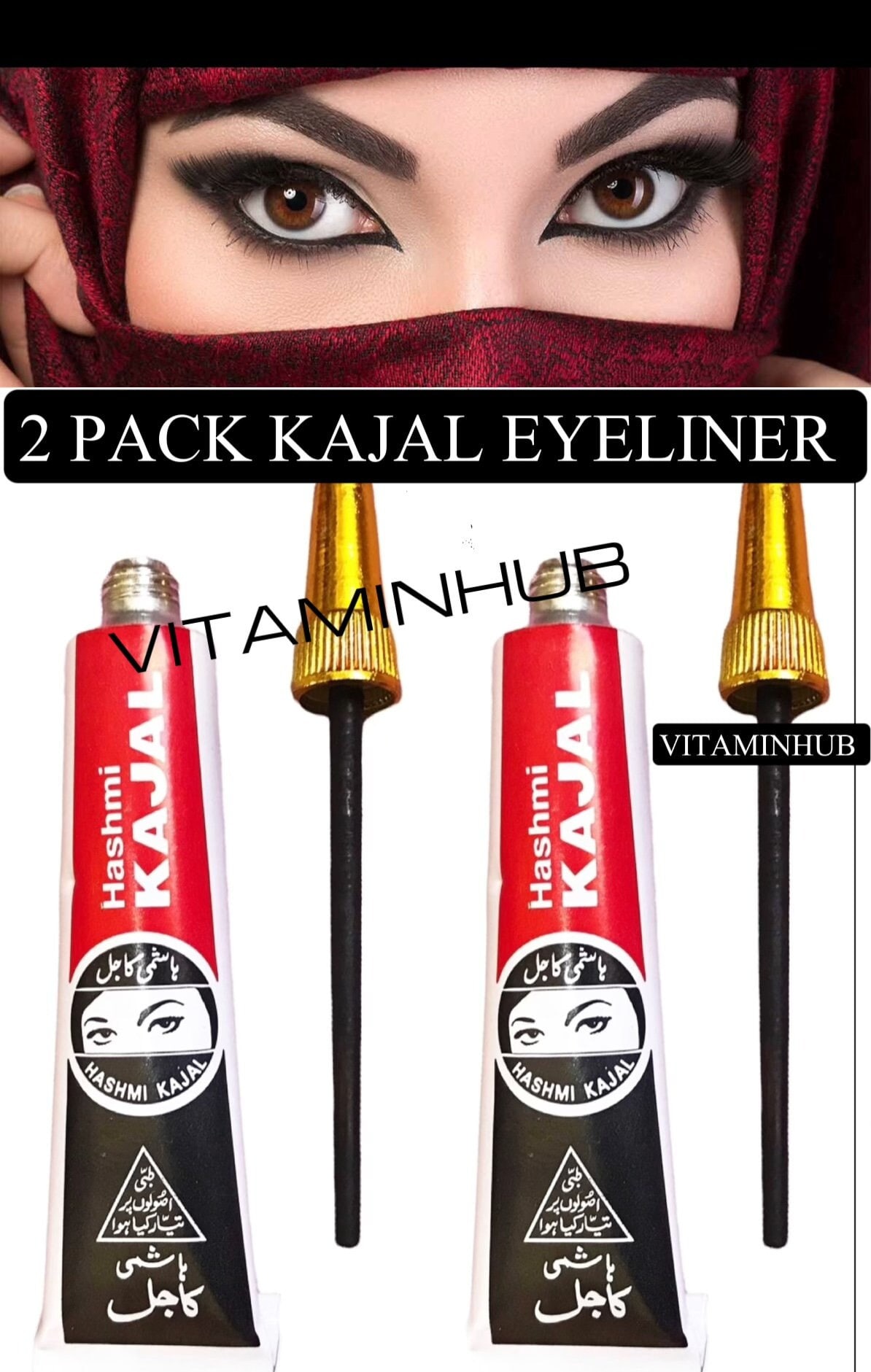 Best 1 Eyeliner Black Handmade Creamy Hashmi Tube Kajal Long Etsy