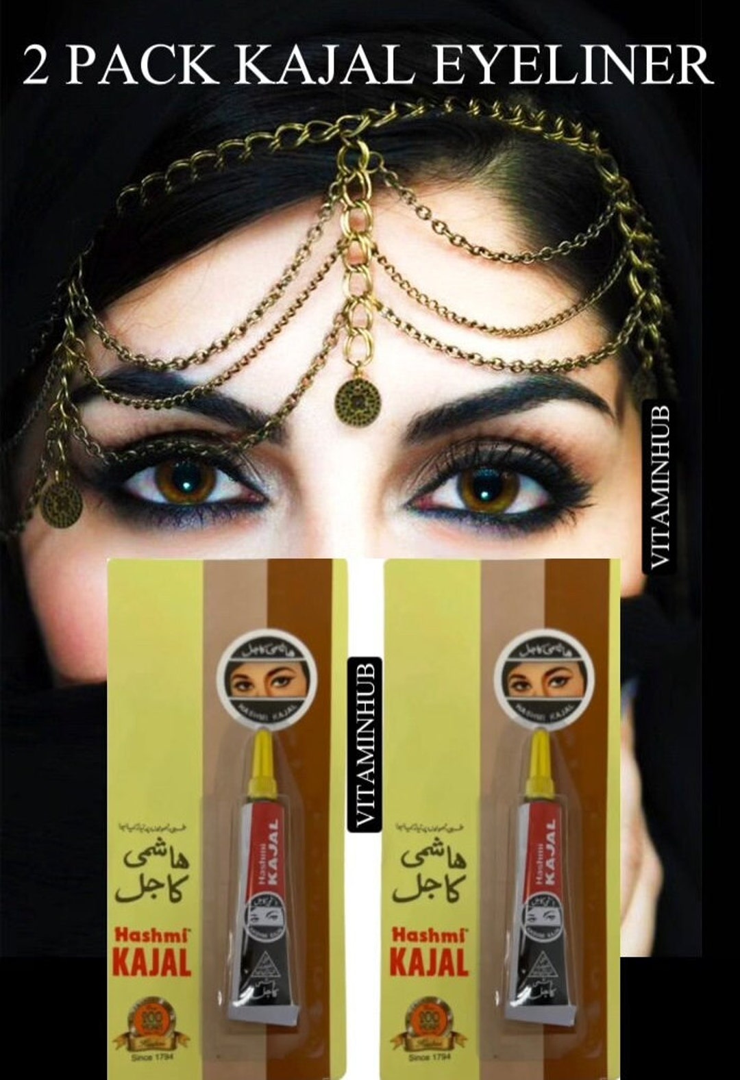 Best 1 Eyeliner Black Handmade Creamy Hashmi Tube Kajal Long Etsy