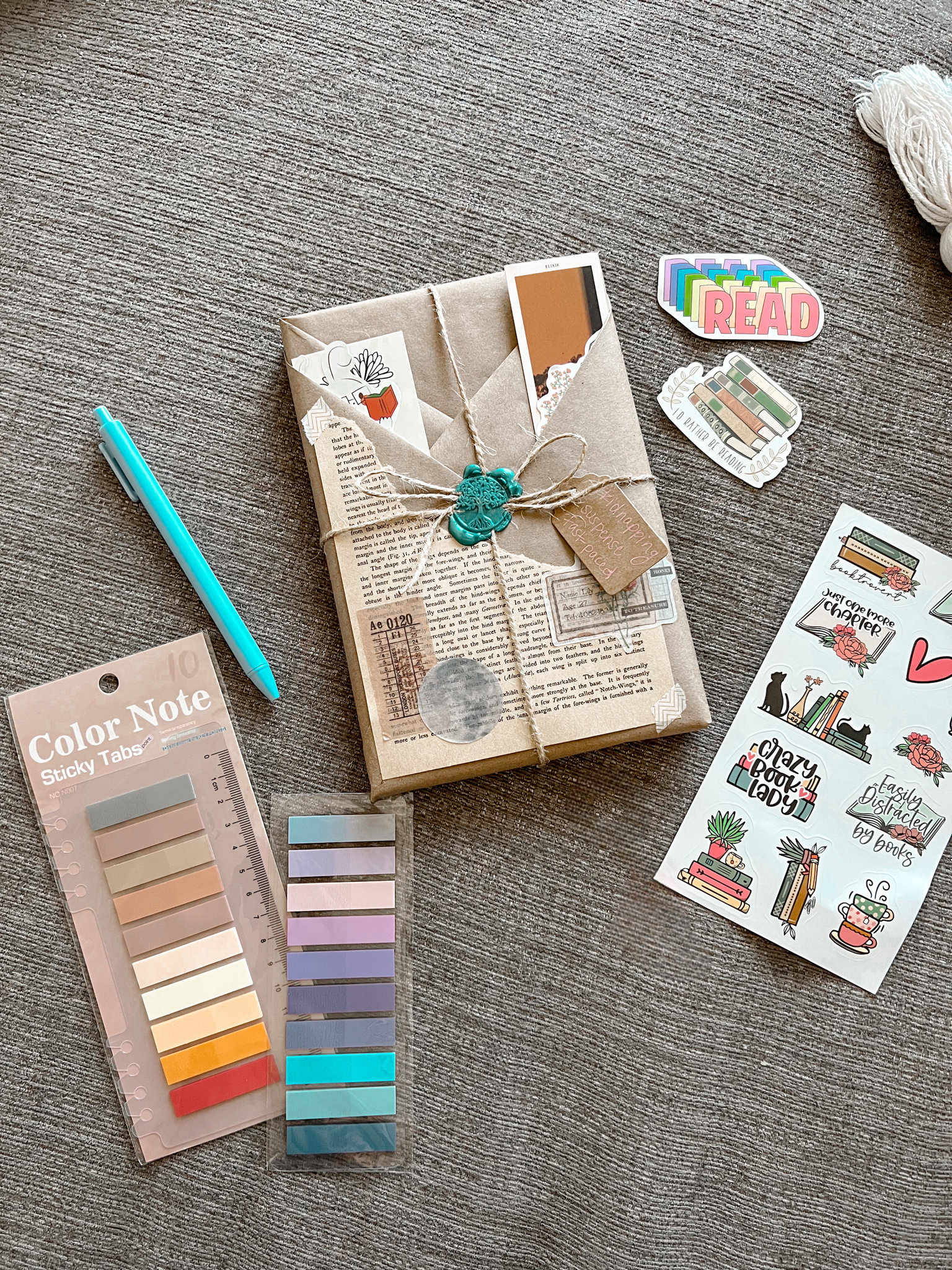 Blind Date with a Curated Book Annotating Kit-Book Annotation-Annotating Kit-Bookish Gift-Book Lovers-Perfect Gift-Aesthetic-Custom Made