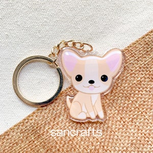 Chihuahua Keychain - Improves mental health and mood! Lovely Personal Charm or Gift