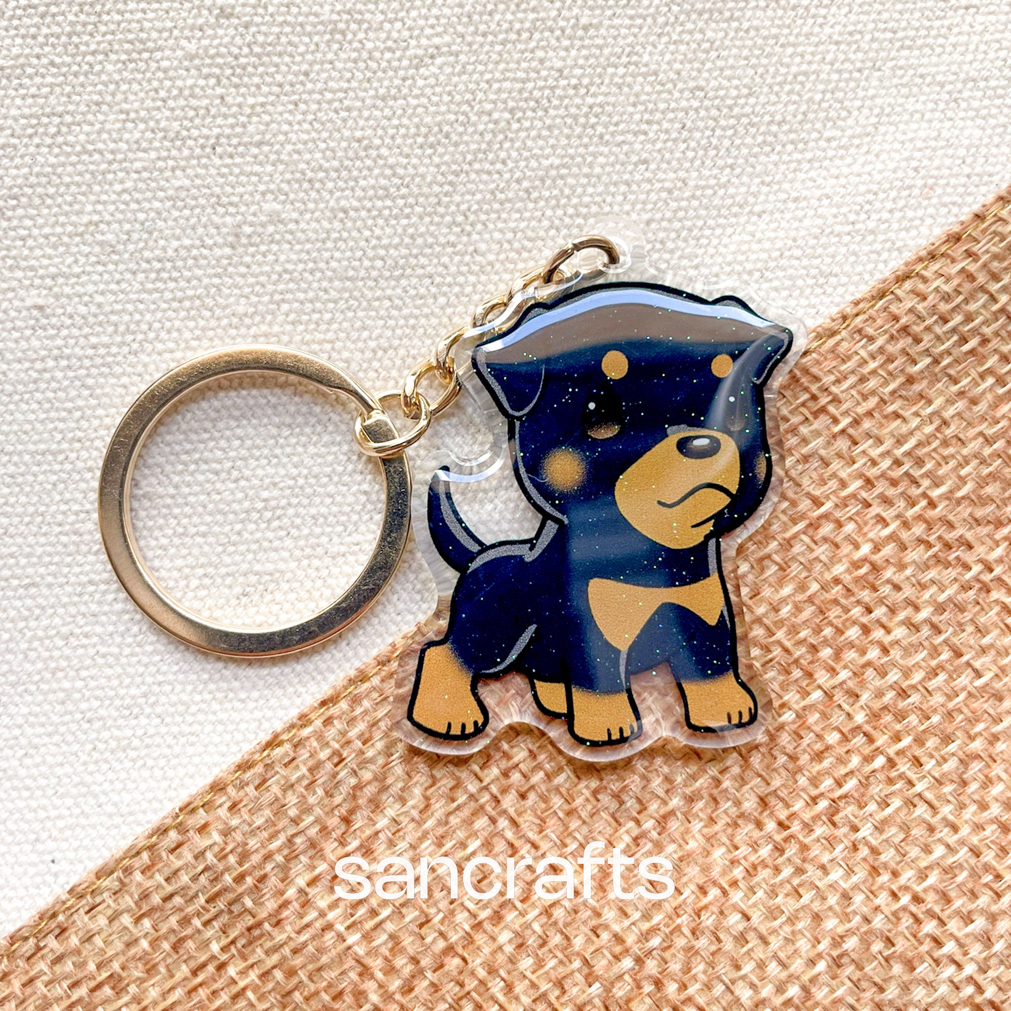 Rottweiler keyring top