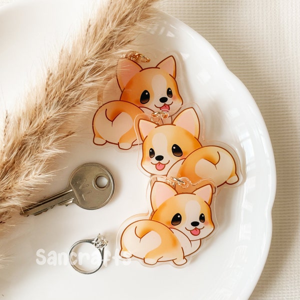 Pembroke Welsh Corgi Keychain (Improves mental health and mood!) Lovely Personal Charm or Gift