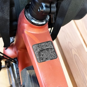 10x stadskaart sticker cadeau voor man fietser, fietssticker voor vriend fietser, cadeau fietser, gebruiksvriendelijke racefiets, MTB, Foldie, BMX
