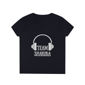 Team Shakira Ladies&#39; V-Neck T-Shirt, Potential Gift for Shakira Fans