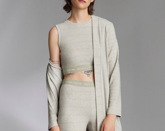 Luxury 3-Piece Women’s Loungewear Set – Elegant Spring Nightwear UK