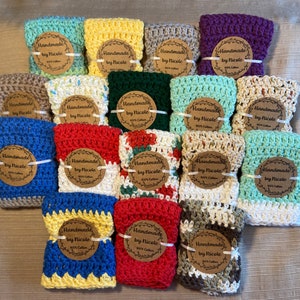 Crocheted dishcloths