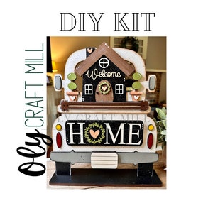 DIY In the Home Add-on / Interchangeable Farmhouse Truck / DIY Wood Kit / Mantle Decor / Home Decor / Home Collection