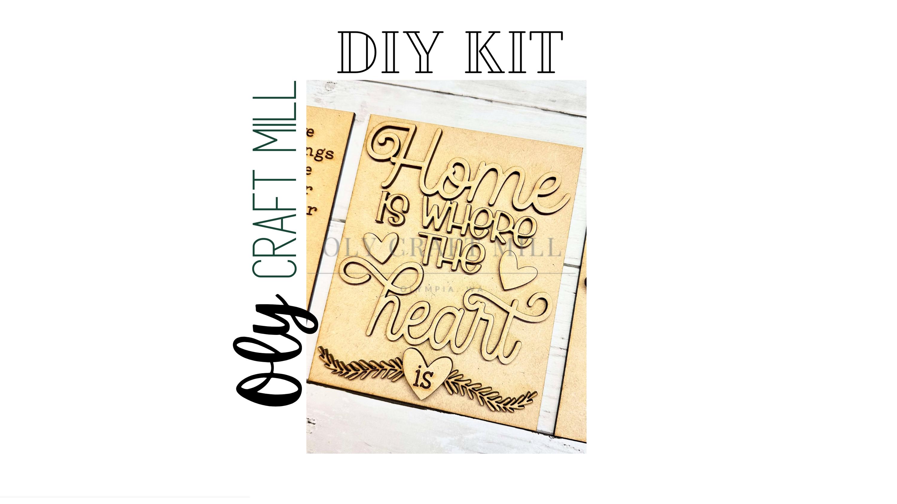 DIY Home Trio Signs / 5x6.5