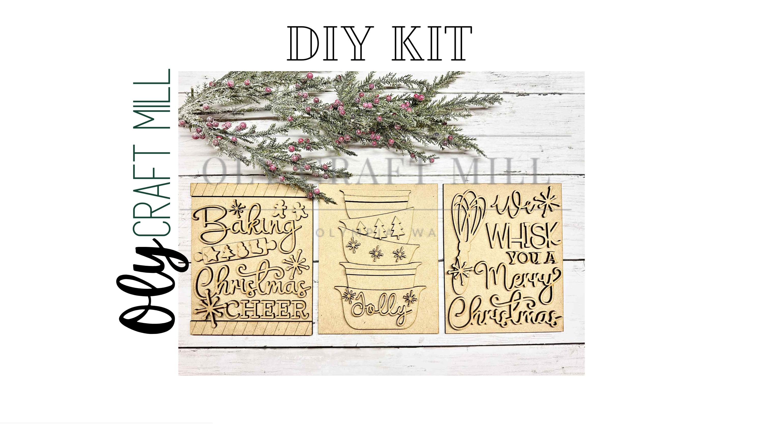 DIY Christmas Baking Signs / 5x6.5