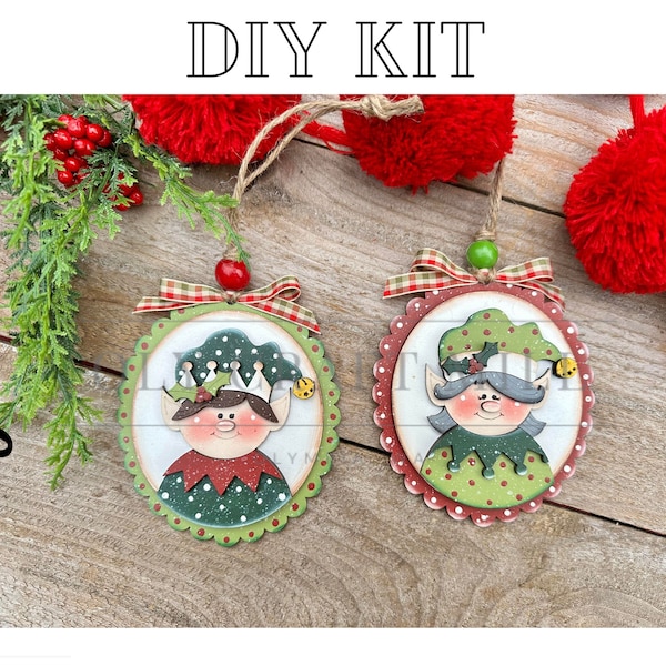 DIY Christmas Elf Ornaments / Elf Decor / Home Decor / Christmas Decor / Tree Ornaments